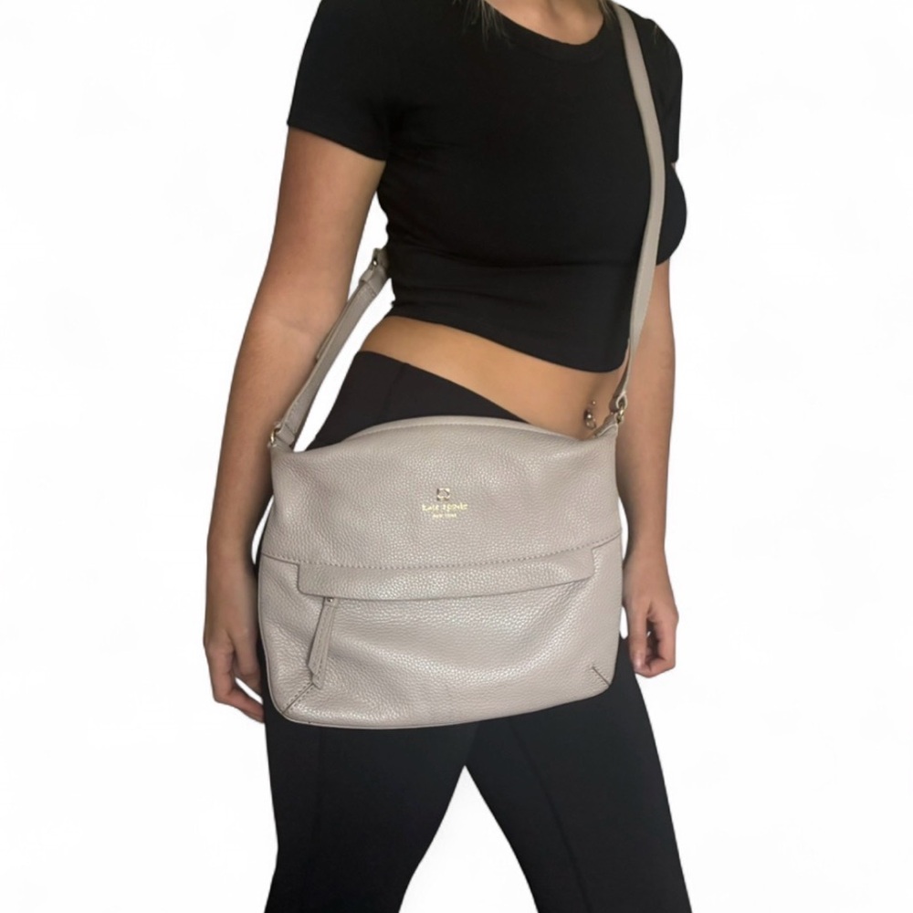 Kate Spade New York Pebbled Leather Crossbody Bag with Gold Accent NWOT